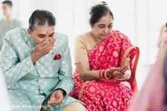 Parents during the Indian wedding rituals Parents during the Indian wedding rituals