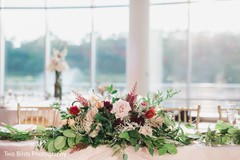 Floral design at the reception venue Floral design at the reception venue