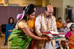 Raja's family during the rituals Raja's family during the rituals