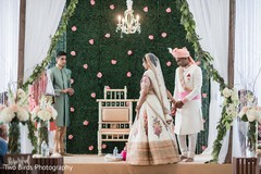 Maharani and Raja arriving under the mandap Maharani and Raja arriving under the mandap