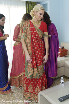 Sweet indian bride getting ready. Sweet indian bride getting ready.