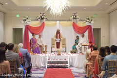 Indian priest with parents at ceremony capture. Indian priest with parents at ceremony capture.