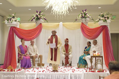 Indian wedding priest during speech at ceremony. Indian wedding priest during speech at ceremony.