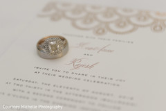Dazzling indian wedding rings on invitations. Dazzling indian wedding rings on invitations.