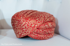 Magnificent Indian groom's turban. Magnificent Indian groom's turban.