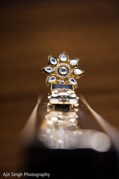 Closeup capture of Indian bridal earring. Closeup capture of Indian bridal earring.