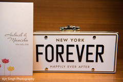 Closeup capture of Indian wedding invitation and decor sign. Closeup capture of Indian wedding invitation and decor sign.