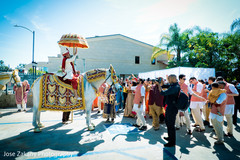 Capture of the fun baraat outdoors Capture of the fun baraat outdoors