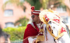 Indian groom during the baraat Indian groom during the baraat