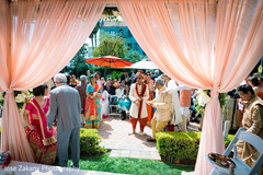 Indian groom arriving at the ceremony Indian groom arriving at the ceremony