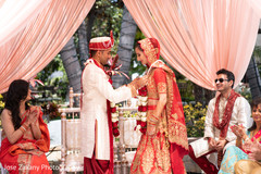Maharani and Raja during their lovely ceremony Maharani and Raja during their lovely ceremony