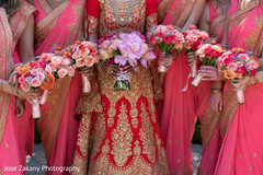 Detail of the bouquets used by bridesmaids and maharani Detail of the bouquets used by bridesmaids and maharani