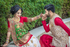 Outdoor themed Indian bride and groom's photo session. Outdoor themed Indian bride and groom's photo session.