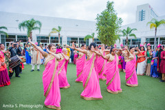 Upbeat Indian bridesmaids dancing. Upbeat Indian bridesmaids dancing.