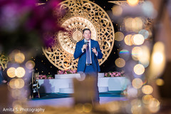 Indian wedding reception speech moment capture. Indian wedding reception speech moment capture.