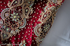 Stunning Indian bridal lengha closeup capture. Stunning Indian bridal lengha closeup capture.