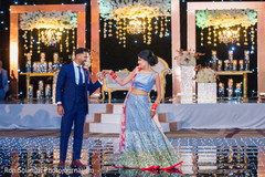Indian bride and groom reception dance. Indian bride and groom reception dance.