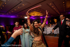 Sweet indian bride dancing at reception party. Sweet indian bride dancing at reception party.