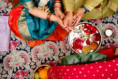 Indian pre-wedding items for Pithi ritual capture. Indian pre-wedding items for Pithi ritual capture.