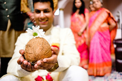 Indian pre-wedding ritual coconut. Indian pre-wedding ritual coconut.