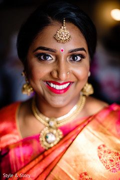 Joyful Indian bridesmaids ready for wedding. Joyful Indian bridesmaids ready for wedding.