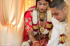 Maharani and Raja during the Indian wedding rituals Maharani and Raja during the Indian wedding rituals
