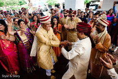 Unique Indian pre-wedding baraat dance. Unique Indian pre-wedding baraat dance.