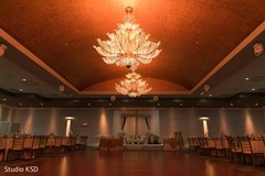 Overview of the Indian wedding reception venue Overview of the Indian wedding reception venue
