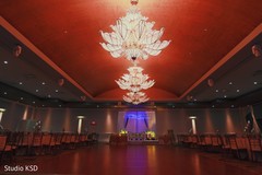 Beautiful shot of the Indian wedding reception venue Beautiful shot of the Indian wedding reception venue