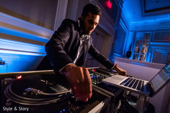 Closeup capture of Indian wedding reception DJ. Closeup capture of Indian wedding reception DJ.