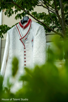 Elegant Indian groom's sherwani. Elegant Indian groom's sherwani.