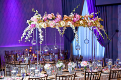 Graceful Indian wedding floral table centerpiece decoration. Graceful Indian wedding floral table centerpiece decoration.