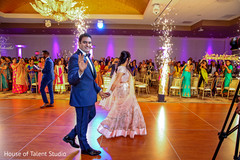 Indian lovebirds having their first dance. Indian lovebirds having their first dance.