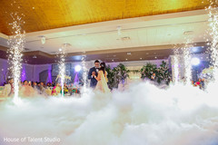 Dreamy Indian wedding reception dance photo. Dreamy Indian wedding reception dance photo.