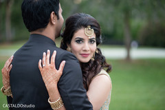 Elegant Indian bride and groom sangeet fashion. Elegant Indian bride and groom sangeet fashion.