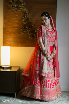 Enchanting Indian bride on her ceremony outfit. Enchanting Indian bride on her ceremony outfit.