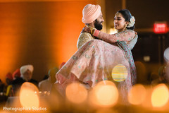 Talented capture of Indian bride and groom at the reception Talented capture of Indian bride and groom at the reception