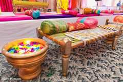 Colorful Indian sangeet decoration. Colorful Indian sangeet decoration.