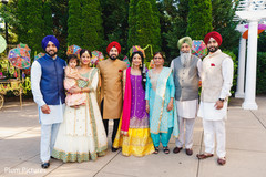 Maharani's family portrait at sangeet. Maharani's family portrait at sangeet.