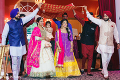 Maharani entering to her sangeet celebration. Maharani entering to her sangeet celebration.
