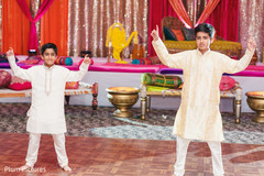 Indian sangeet guests dance performance. Indian sangeet guests dance performance.