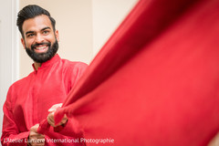 Indian groom getting ready for ceremony. Indian groom getting ready for ceremony.