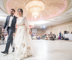 Indian bride and groom's reception entrance. Indian bride and groom's reception entrance.