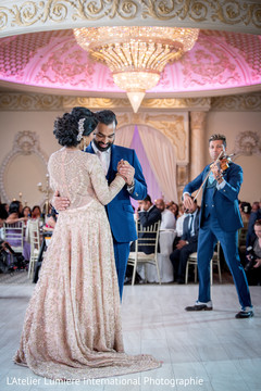Indian lovebirds having their first dance. Indian lovebirds having their first dance.