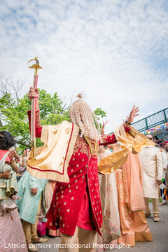 Indian groom at his baraat. Indian groom at his baraat.