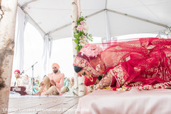 Maharani and raja during ceremony ritual. Maharani and raja during ceremony ritual.