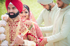 Indian bride and groom walk around the fire. Indian bride and groom walk around the fire.