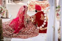 Indian bride and groom at wedding ceremony ritual. Indian bride and groom at wedding ceremony ritual.