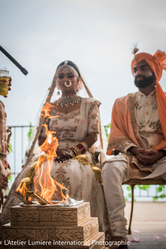Stunning Indian wedding sacred fire. Stunning Indian wedding sacred fire.