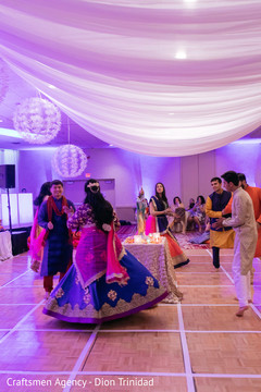 Beautiful capture of Indian newlyweds and guests dancing Beautiful capture of Indian newlyweds and guests dancing